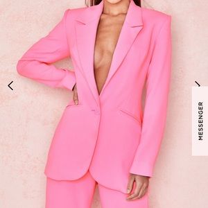 House of CB Gabri Pink Tailored Blazer